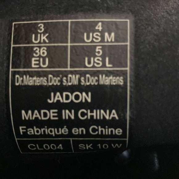 Dr. Martens Jadon Womens Size 5 Black Platform Boots - Picture 7 of 7